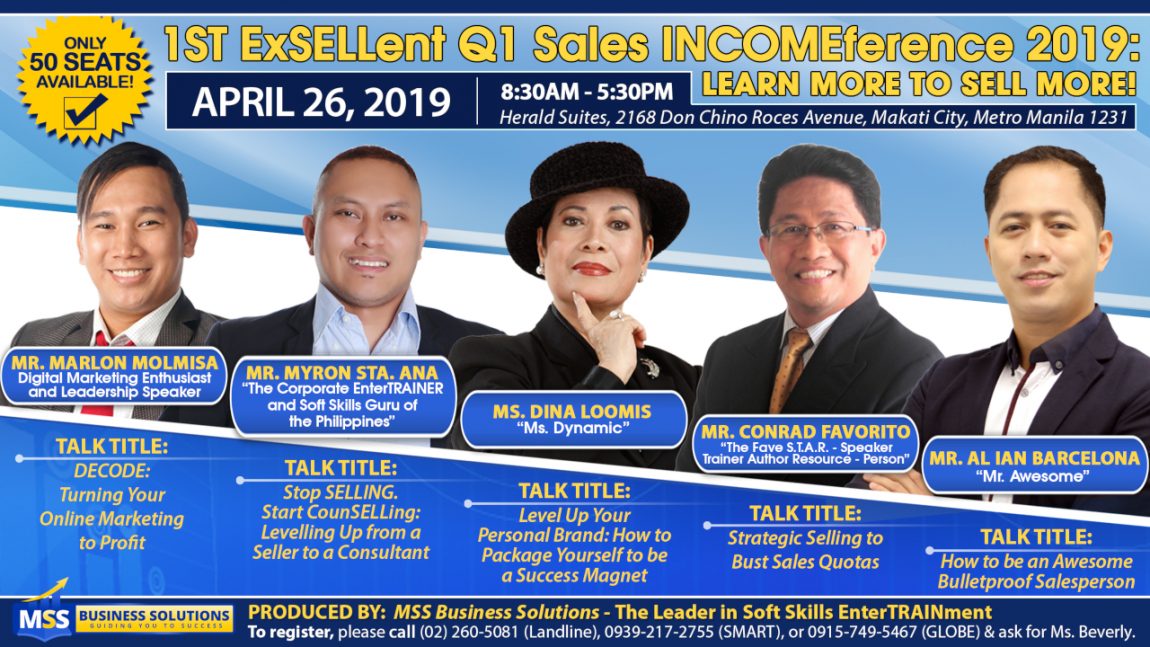 1st ExSELLent Q1 Sales INCOMEference 2019