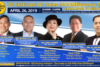 1st ExSELLent Q1 Sales INCOMEference 2019