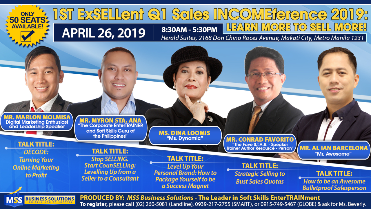 Sales Public Seminar in the Philippines
